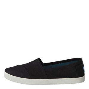 TOMS BLACK COATED CANVAS WOMENS CLASSIC 10006322 (SIZE: 7)